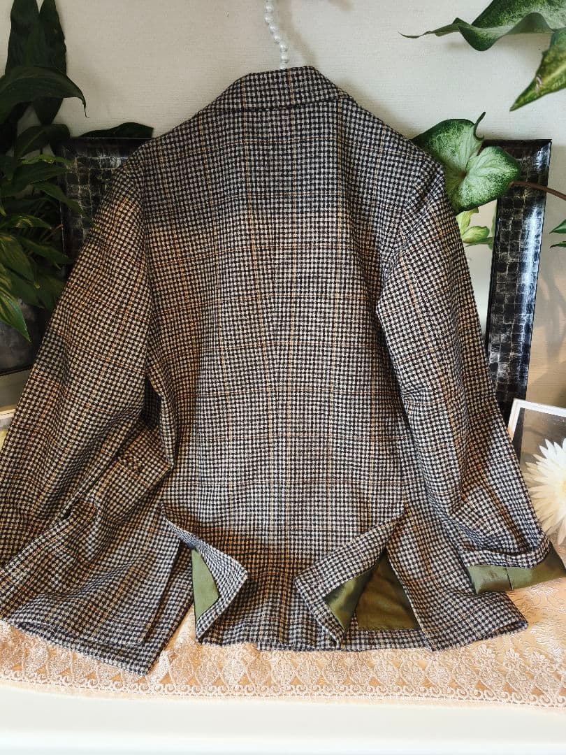 IENA　テーラードジャケット　チェック ダブル