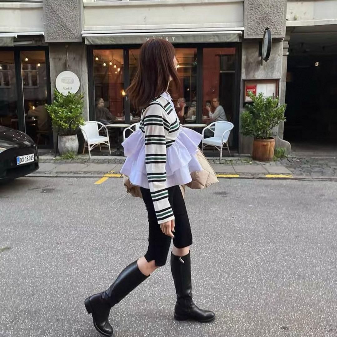 Bibiy. LOLA PEPURAMU POLO WHITE ホワイト