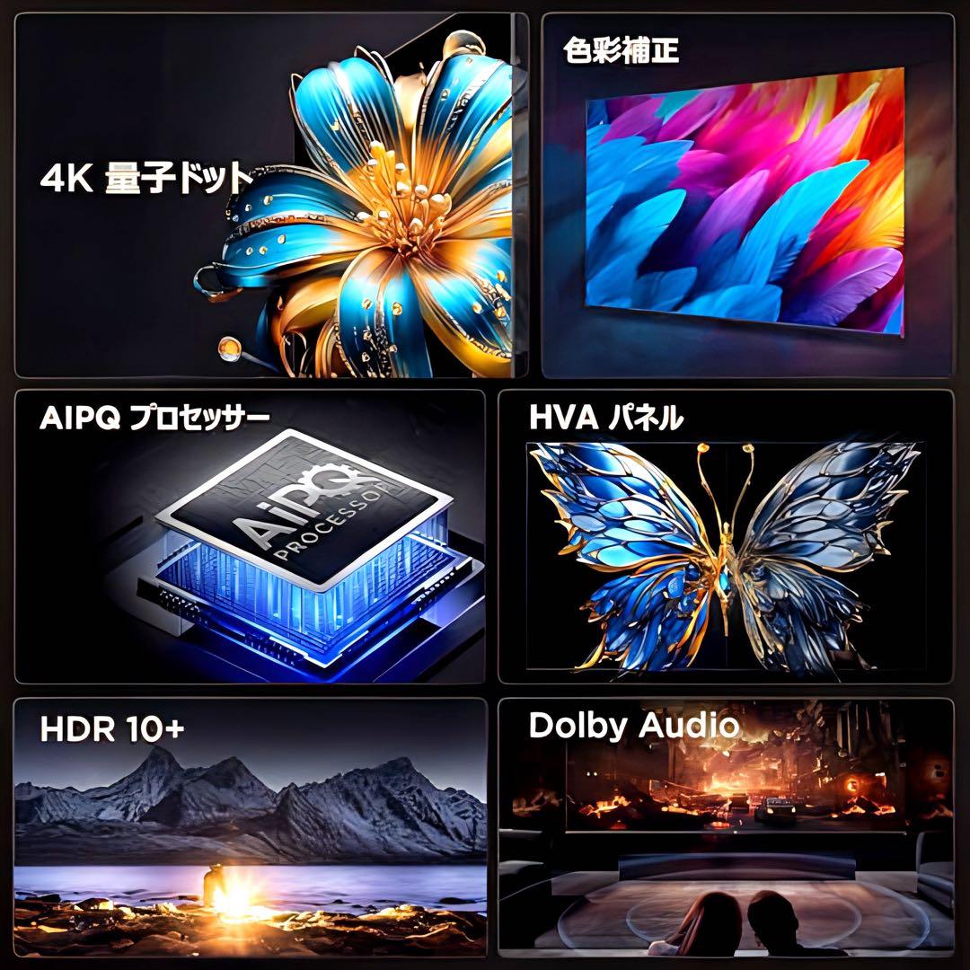 TCL 65T6C 65インチ 4K液晶テレビ 展示品 美品 最新モデル