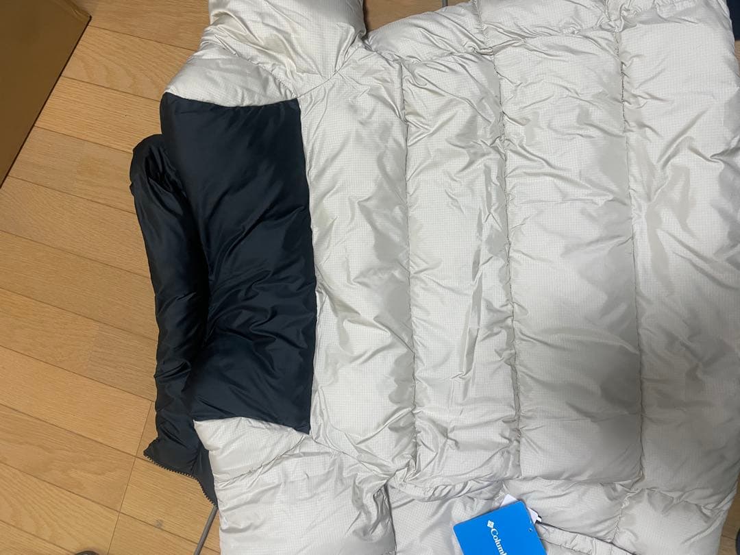 Columbia ダウンジャケット L ホワイト・ネイビー