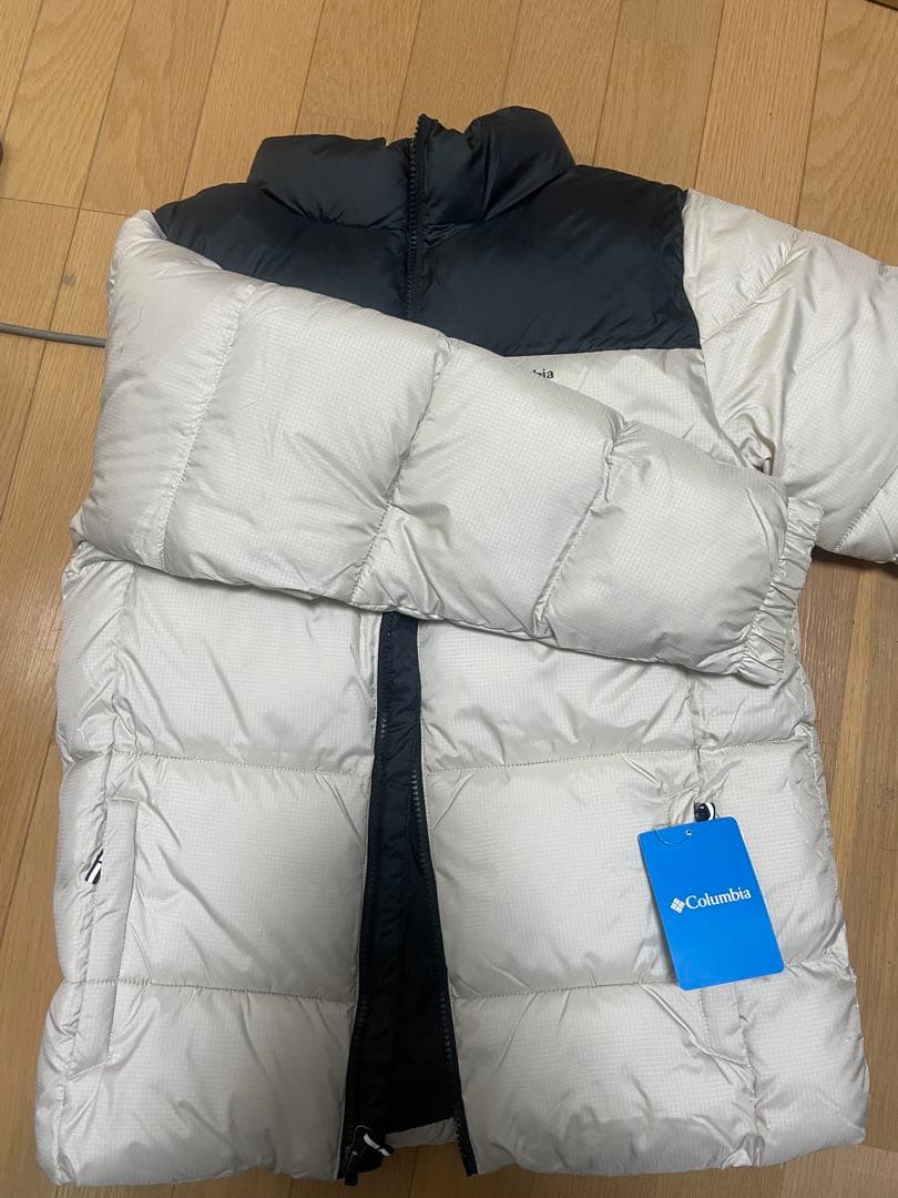 Columbia ダウンジャケット L ホワイト・ネイビー