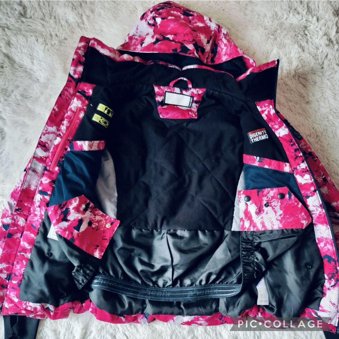 【美品】Phenix ジュニアスキーウェア 上下150　デモチーム　カモフラ総柄