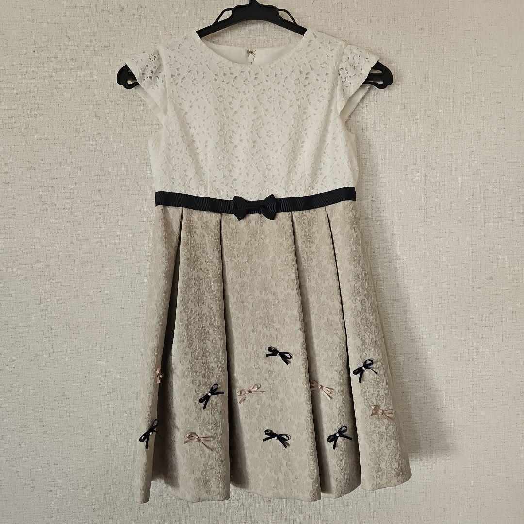 プティマイン　フォーマル　ワンピース　120　 靴　靴下　コサージュセット