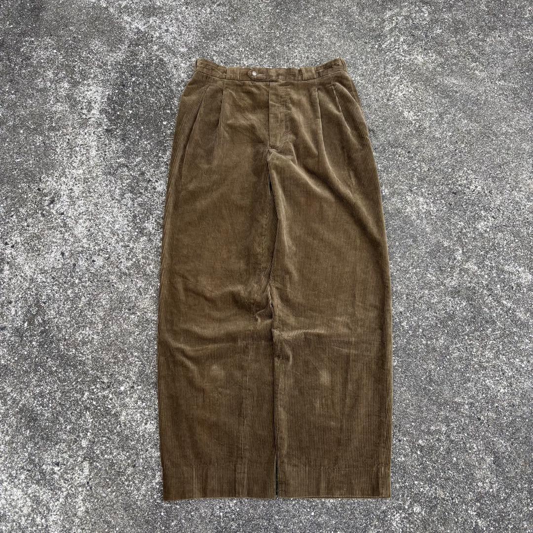 80s フランス製 Euro vintage コーデュロイパンツ 太畝 opti