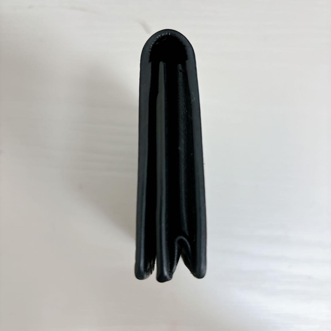 Tiffany & Co. 名刺入れ カードケース ブラック 革 ブルーステッチ