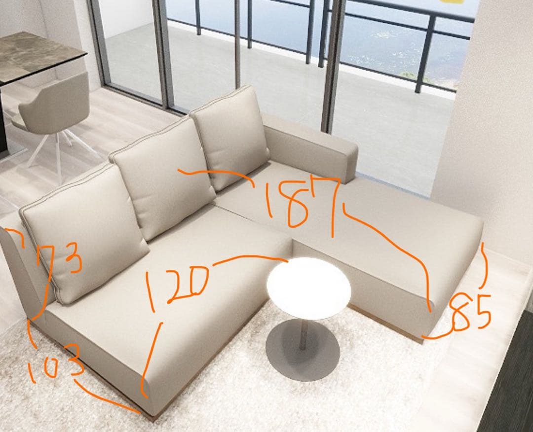 Soda【ソングドリーム】カウチ付きソファ　Otto