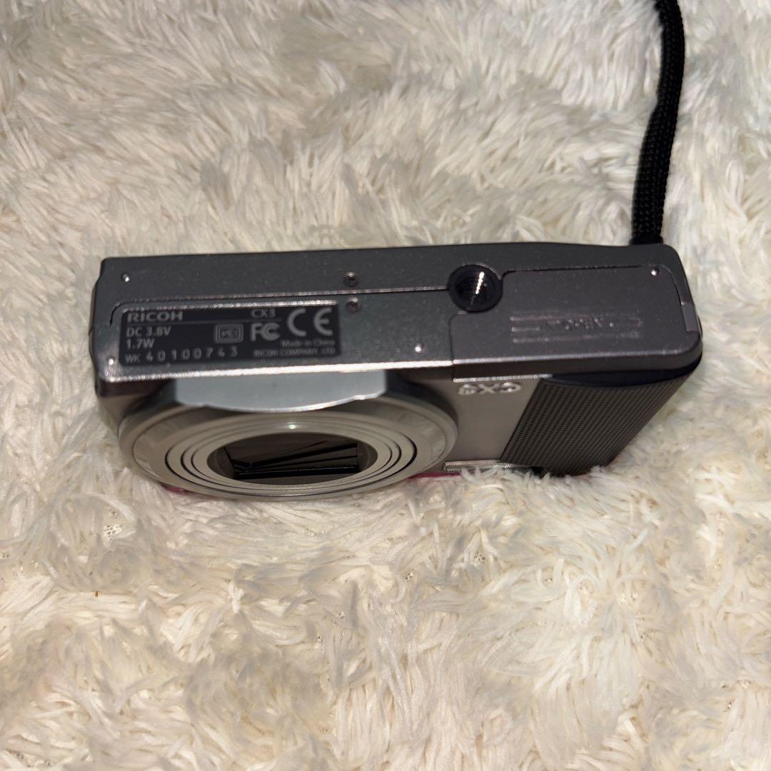 RICOH CX3 コンパクトデジタルカメラ シルバー・ピンク
