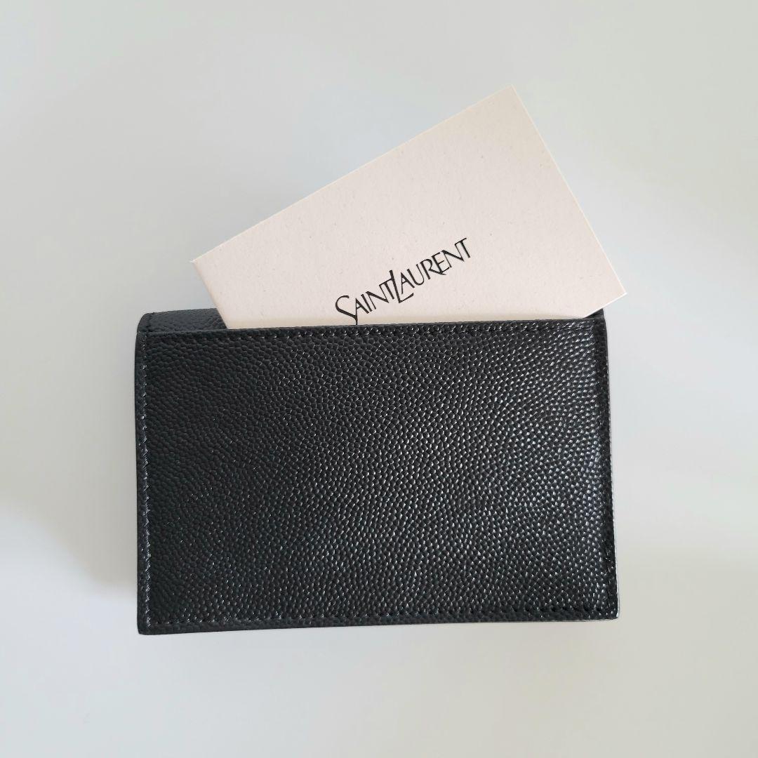 【新品未使用】SAINT LAURENT ビジネスカードケース ブラック