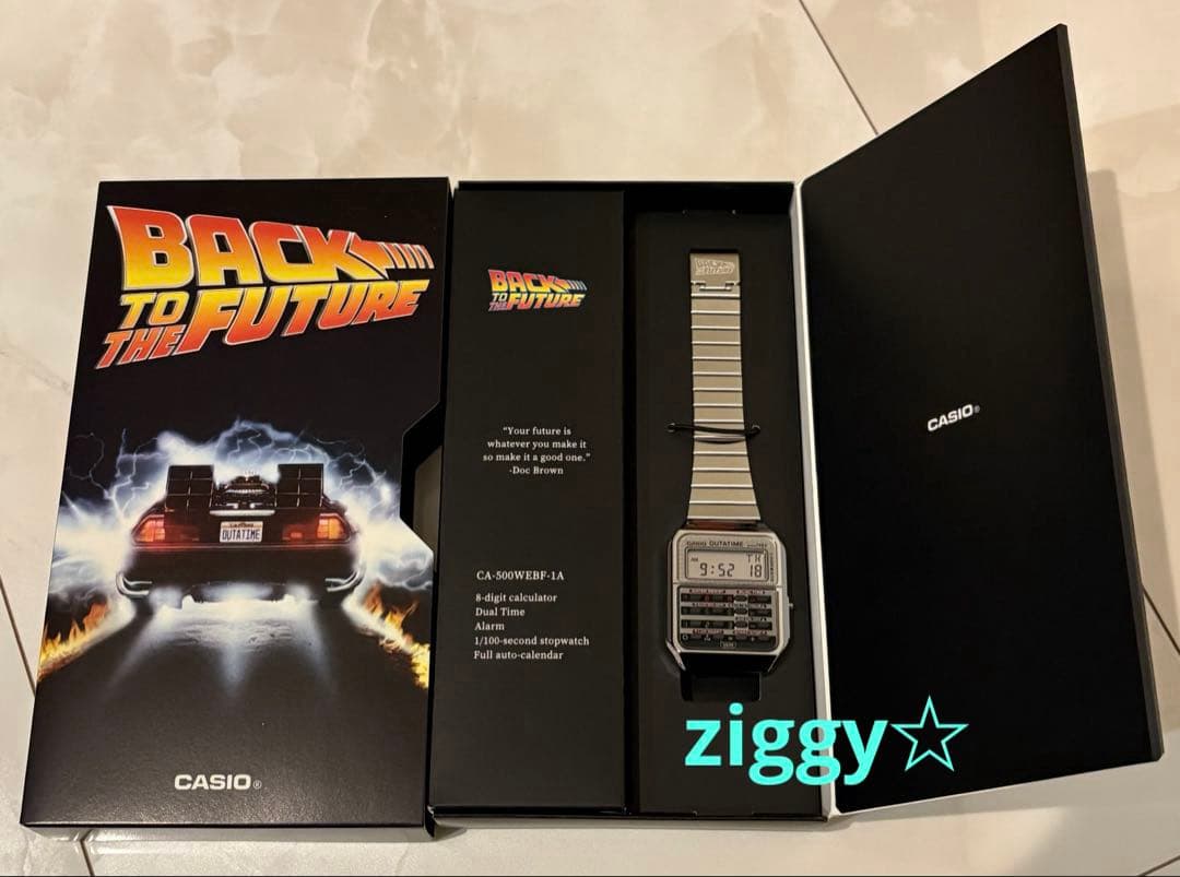 カシオCA-500WEBF-1AJR バックトゥザフューチャー
