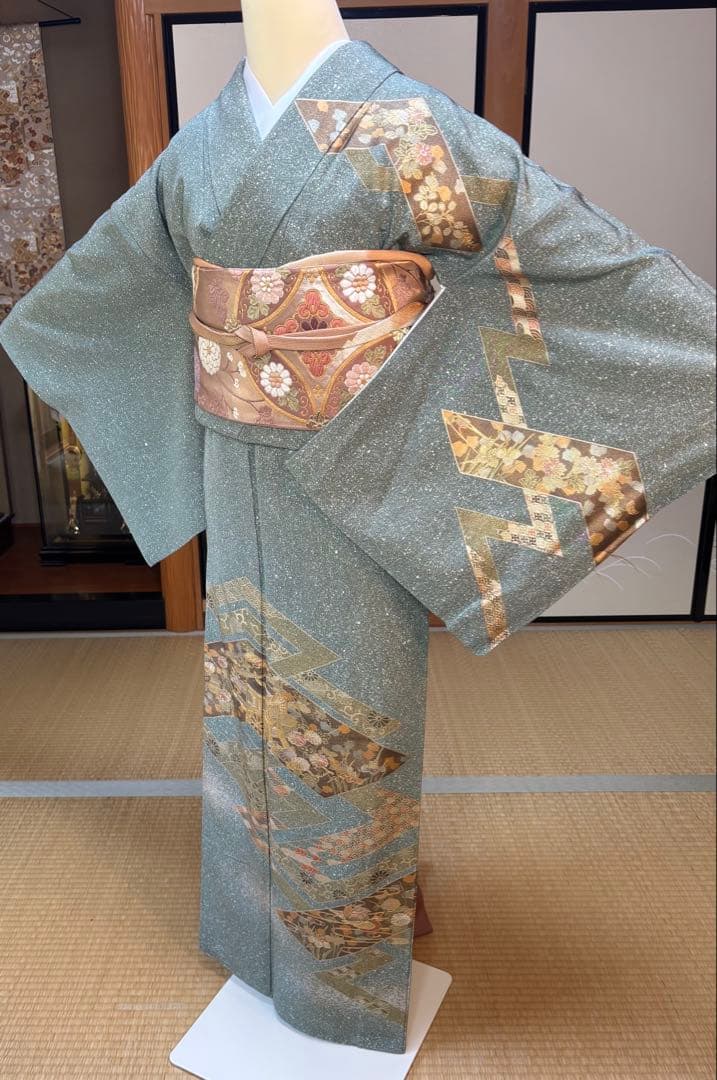 正絹たたき染め上品な訪問着