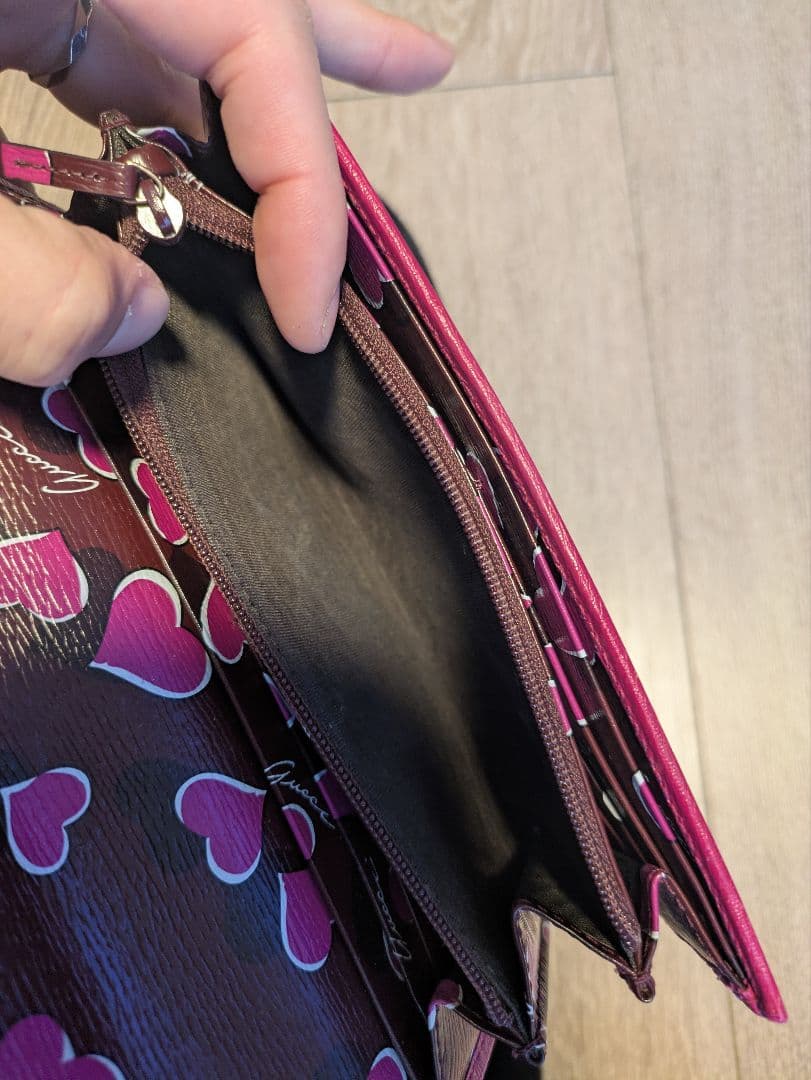 GUCCI　ハート　長財布　ピンク