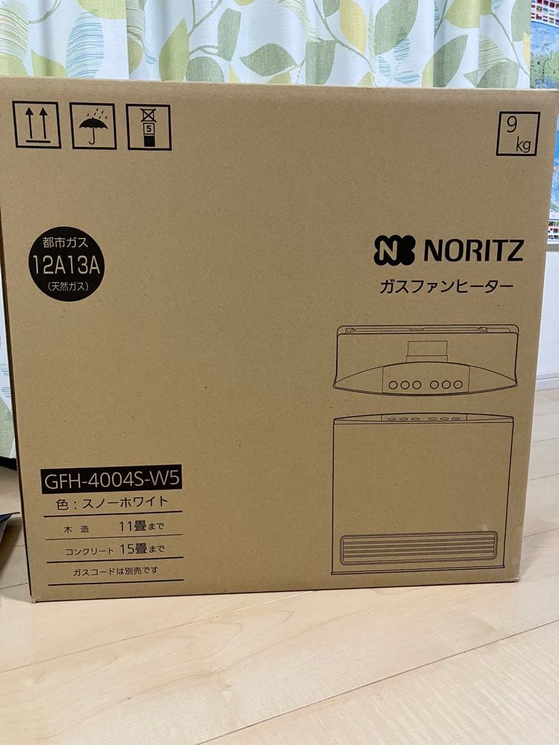 【未使用】ガスファンヒーター　ノーリツ　GFH-4004S-W5 都市ガス