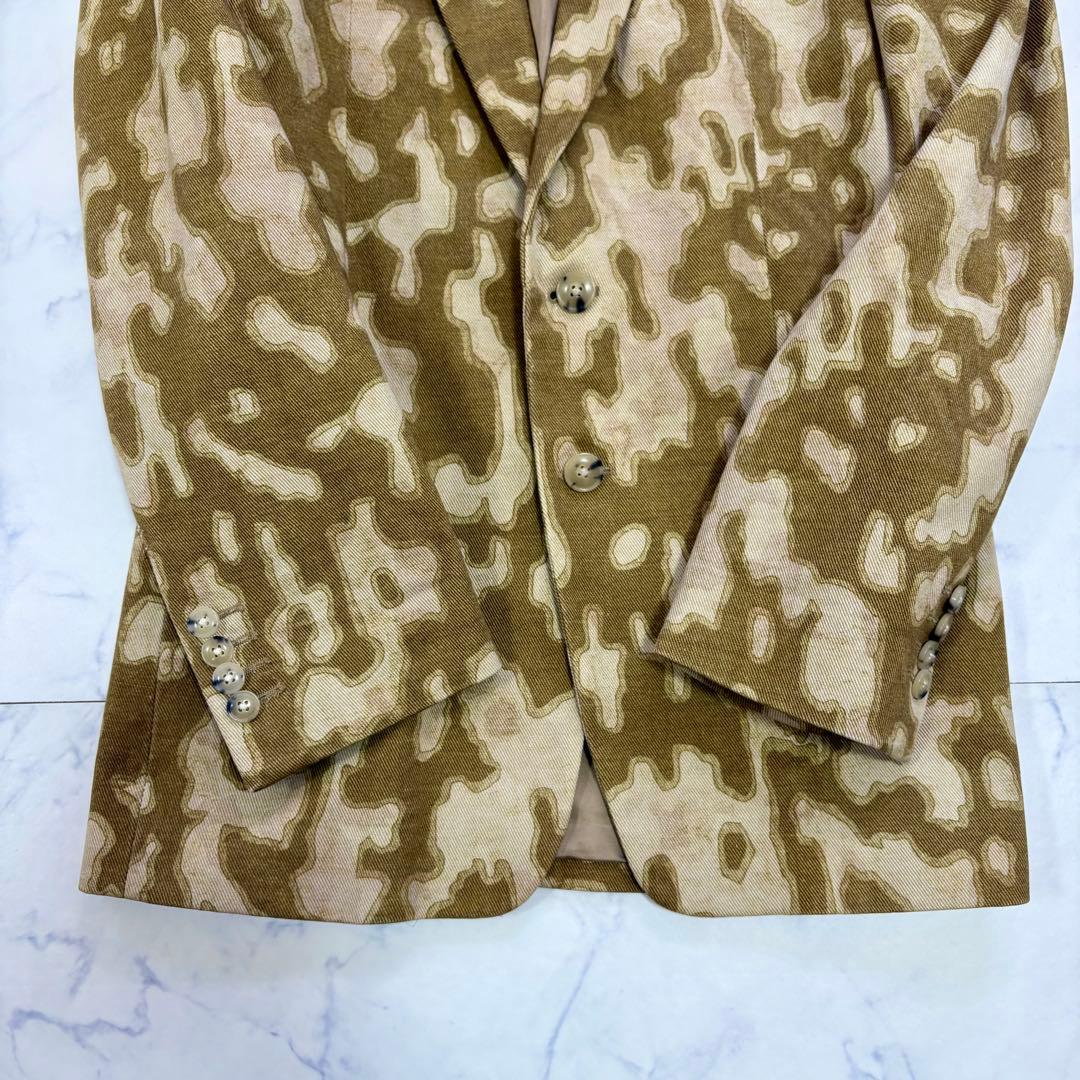 美品 DRIES VAN NOTEN テーラードジャケット カモフラ柄 ベージュ
