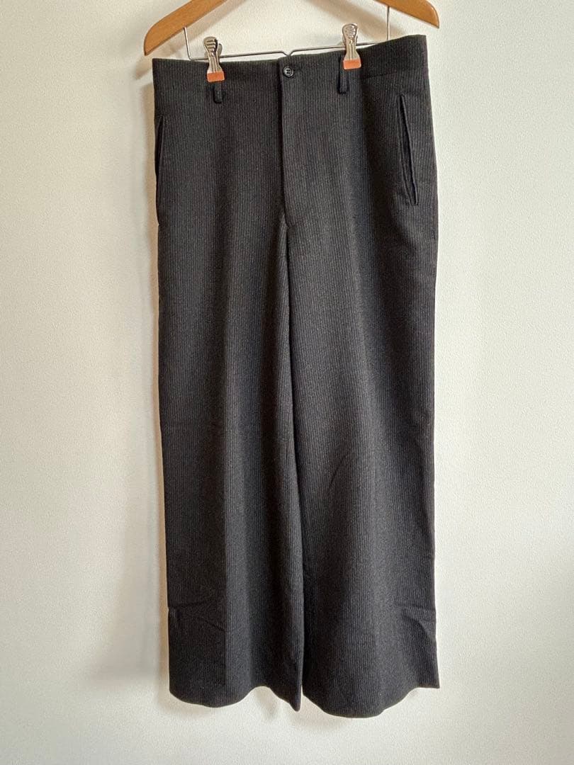 【90s〜00s】archive wool 100% wide slacks