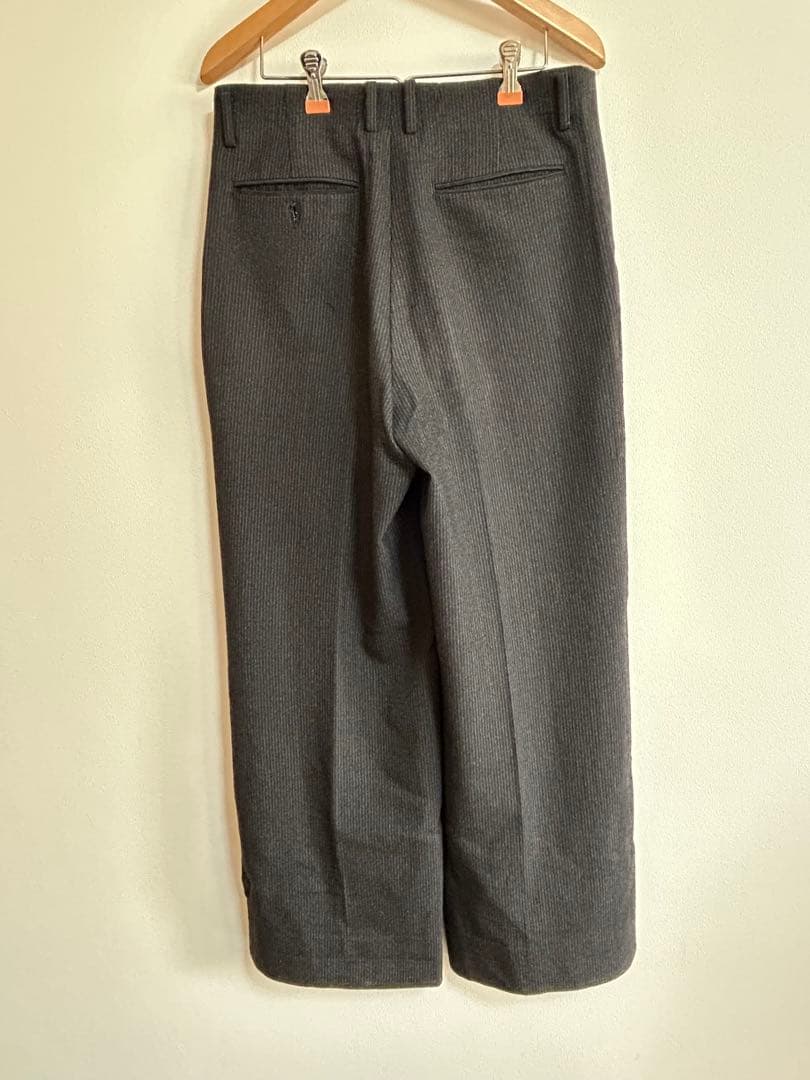 【90s〜00s】archive wool 100% wide slacks