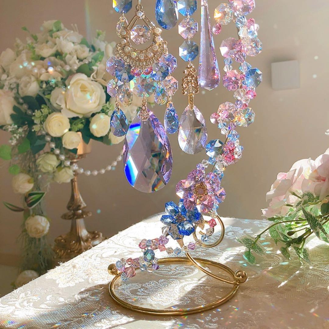 スワロフスキー♡hydrangea。:°ஐ♡* スタンドサンキャッチャー♡