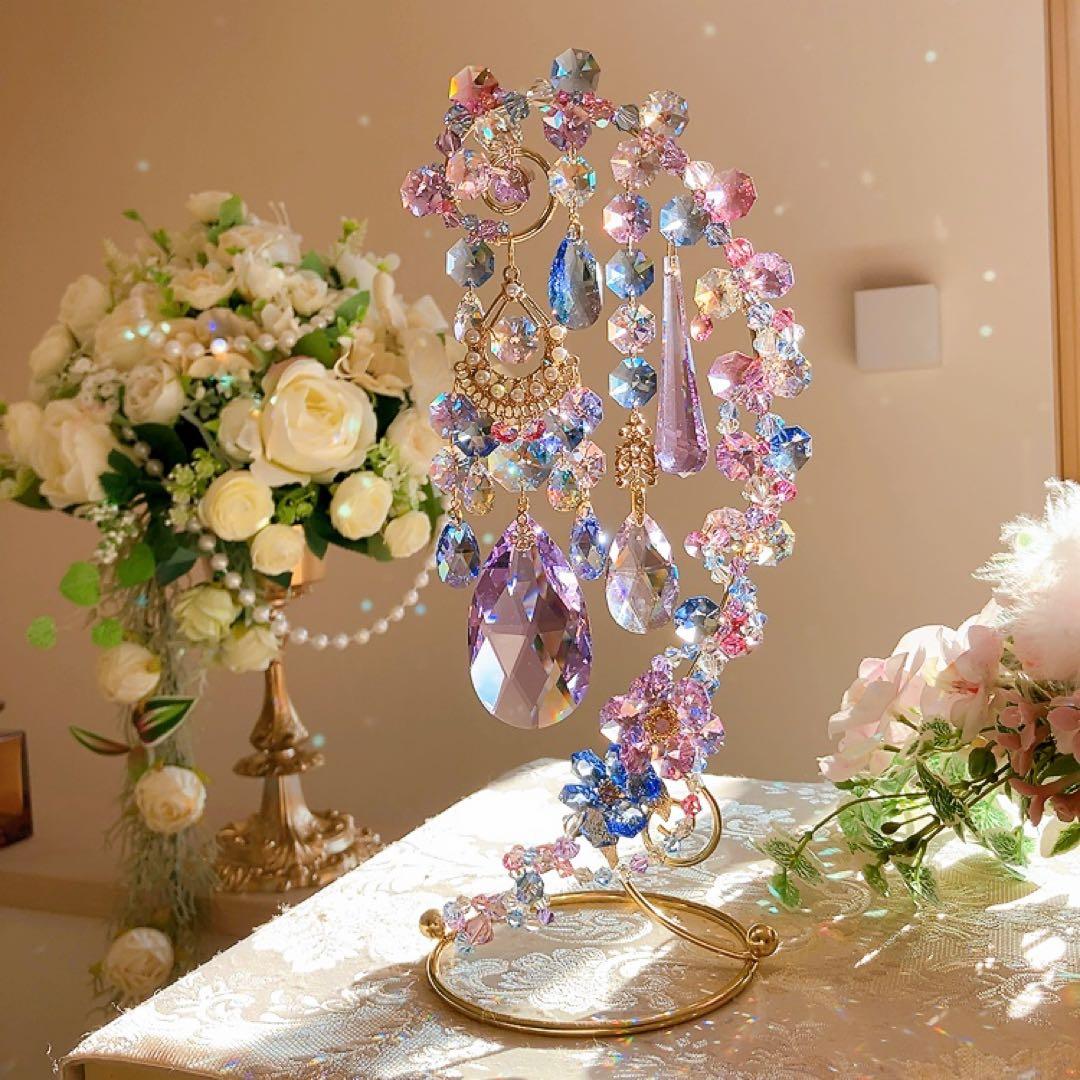 スワロフスキー♡hydrangea。:°ஐ♡* スタンドサンキャッチャー♡