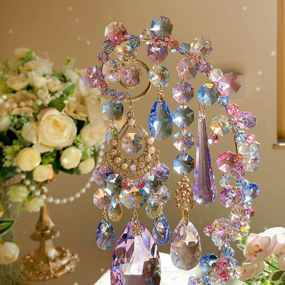 スワロフスキー♡hydrangea。:°ஐ♡* スタンドサンキャッチャー♡