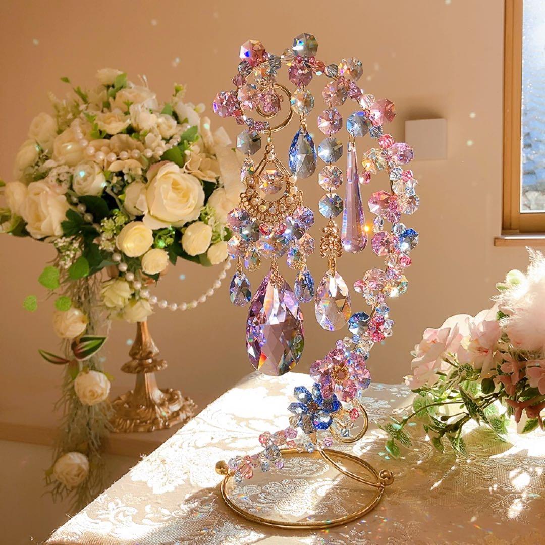 スワロフスキー♡hydrangea。:°ஐ♡* スタンドサンキャッチャー♡