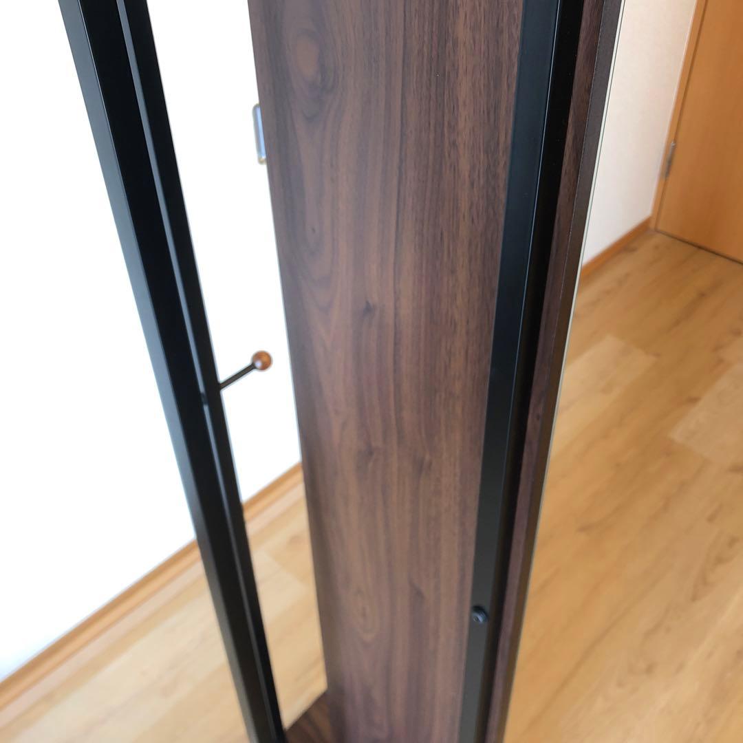 【最終お値下げ】ベルメゾン　ハンガーラック付きスタンドミラー