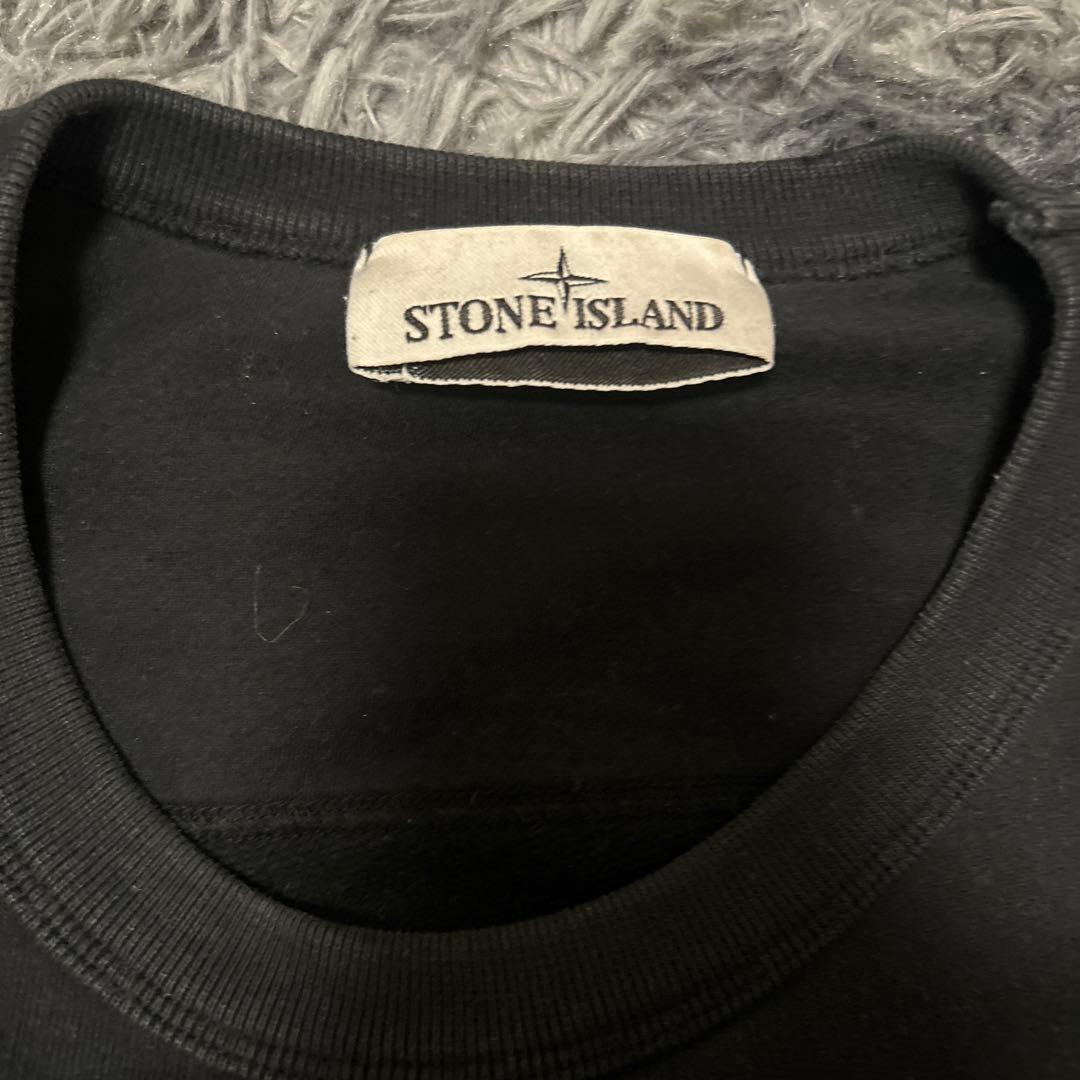 STONE  黒 クルーネック トレーナー