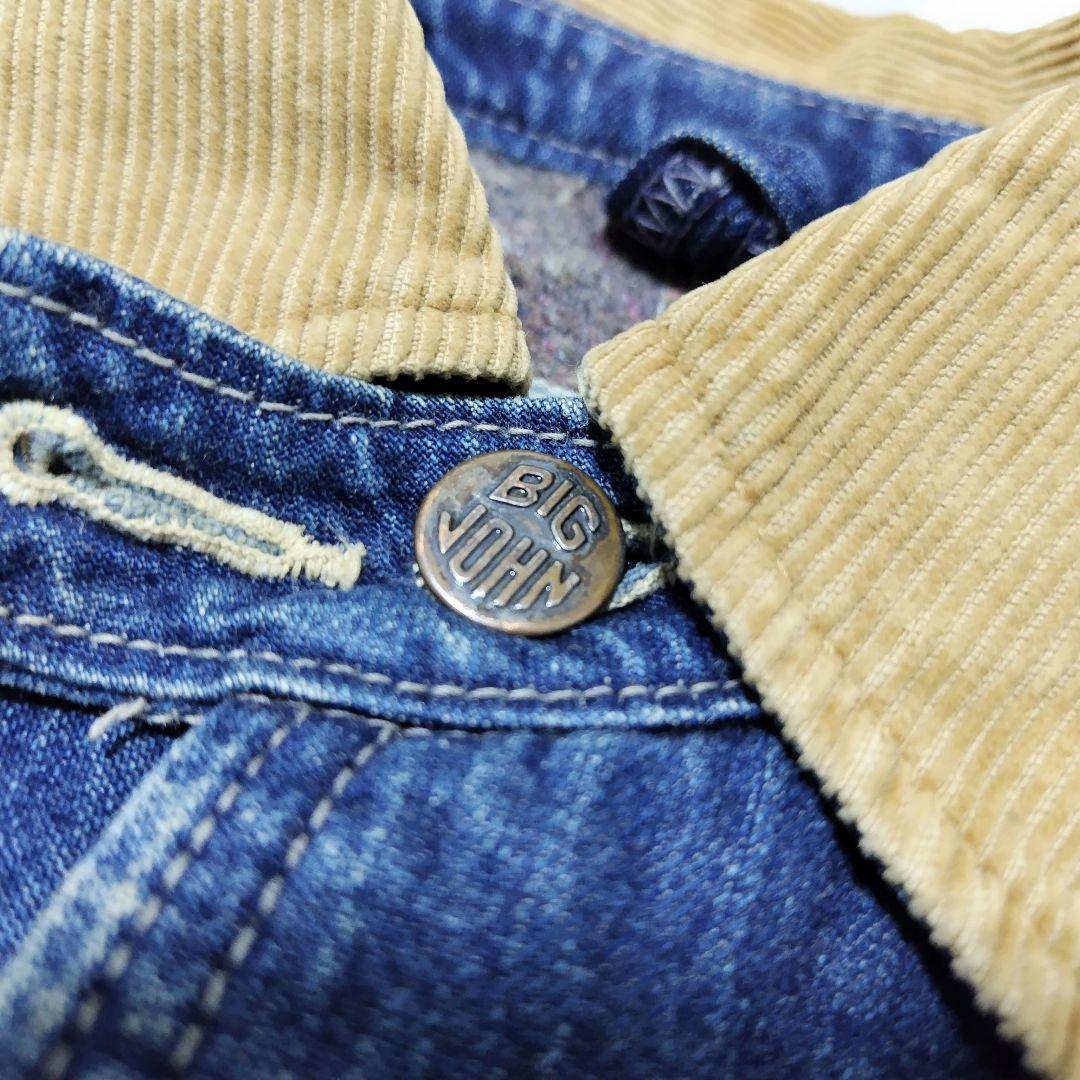 【美品】ビッグジョン ブランケット カバーオール デニムジャケット