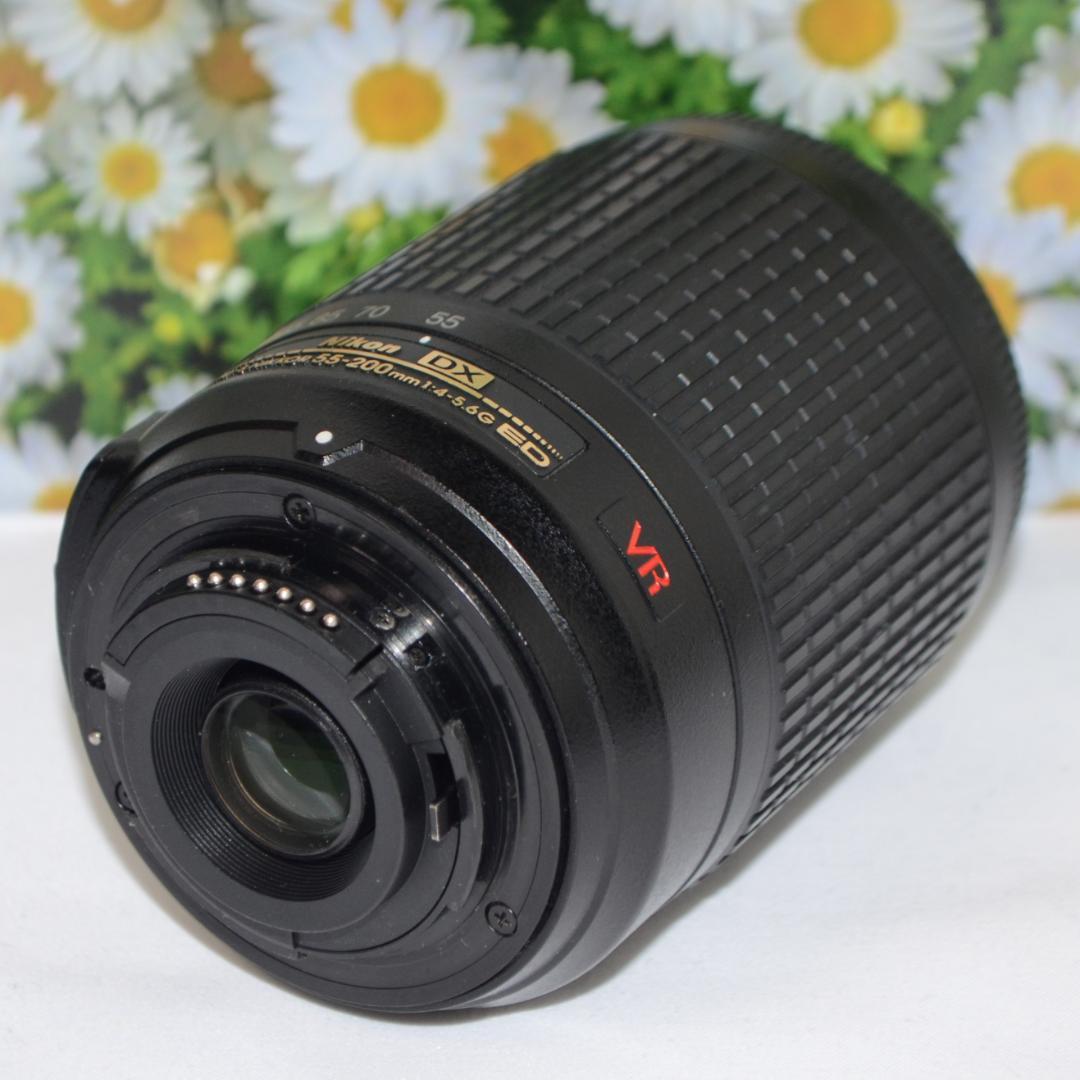 美品☆ニコン Nikon AF-S 55-200mm☆望遠レンズ☆手振れ補正つき
