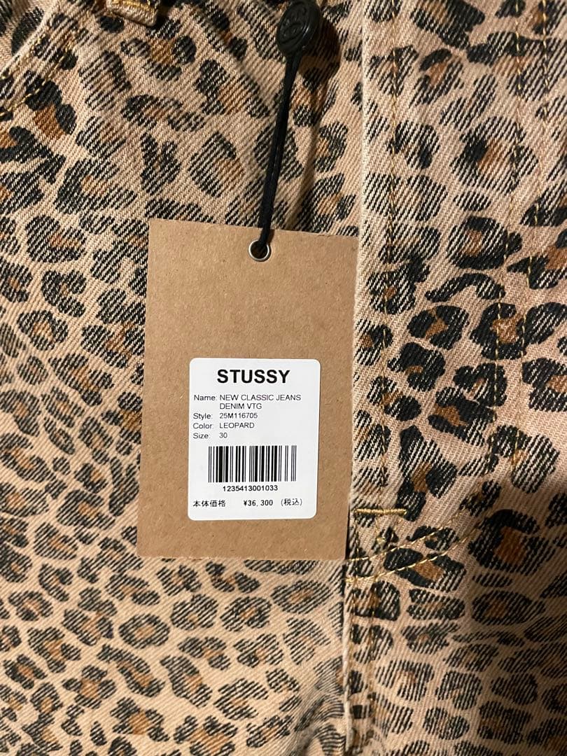 パンツ STUSSY NEWCLASSICJEAN DENIM LEOPARD 30