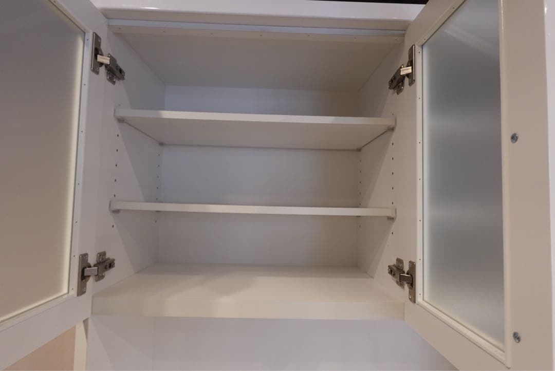 【送料込み設置】ニトリ　キッチンボード　レジューム幅90 食器棚