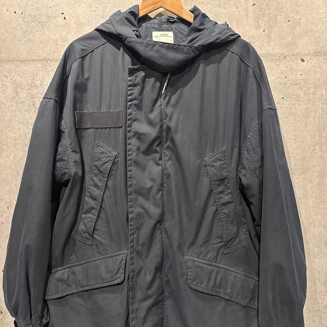 visvim PATTERSON OVERCOAT navy・泥染・size1