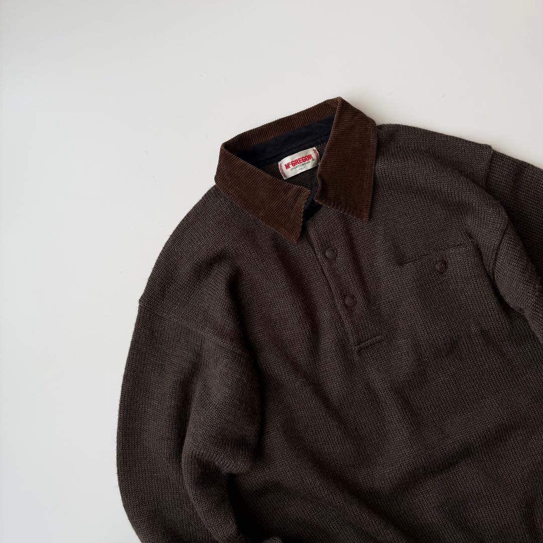 【USED】マクレガー McGREGOR エルボーパッチ ウールニット