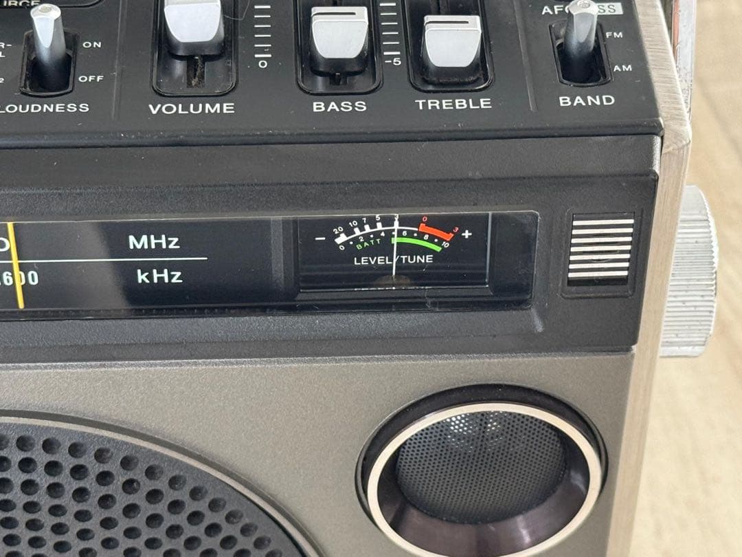 [動作品]SONY ラジカセCF-1980 ラジオ　レトロ　昭和名機