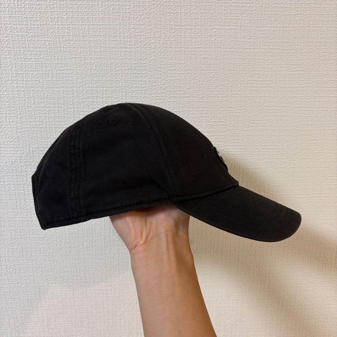 【良デザイン】DIESEL ブラック キャップ 古着 Dロゴ