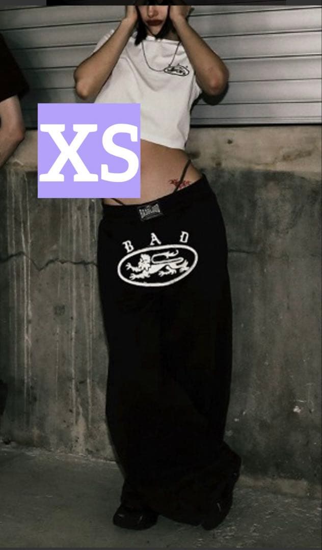BADBLOOD パンツ　ストリート　韓国限定　XSサイズ ブラック