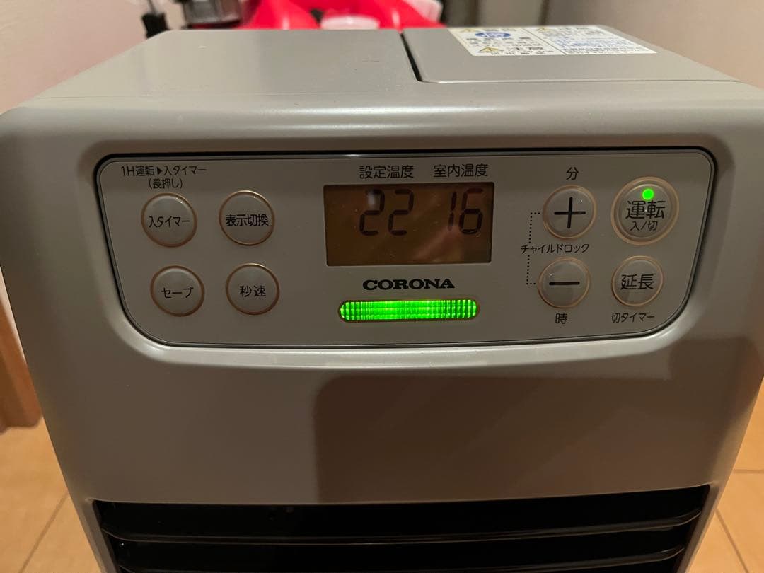 CORONA 石油ファンヒーター デジタル表示 3.6Lタンク、2025年製造品