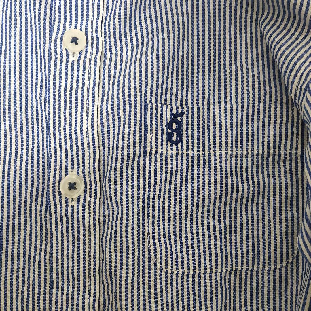 グリーンレーベルリラクシング 金ボタン キッズスーツ 3点セット ストライプ