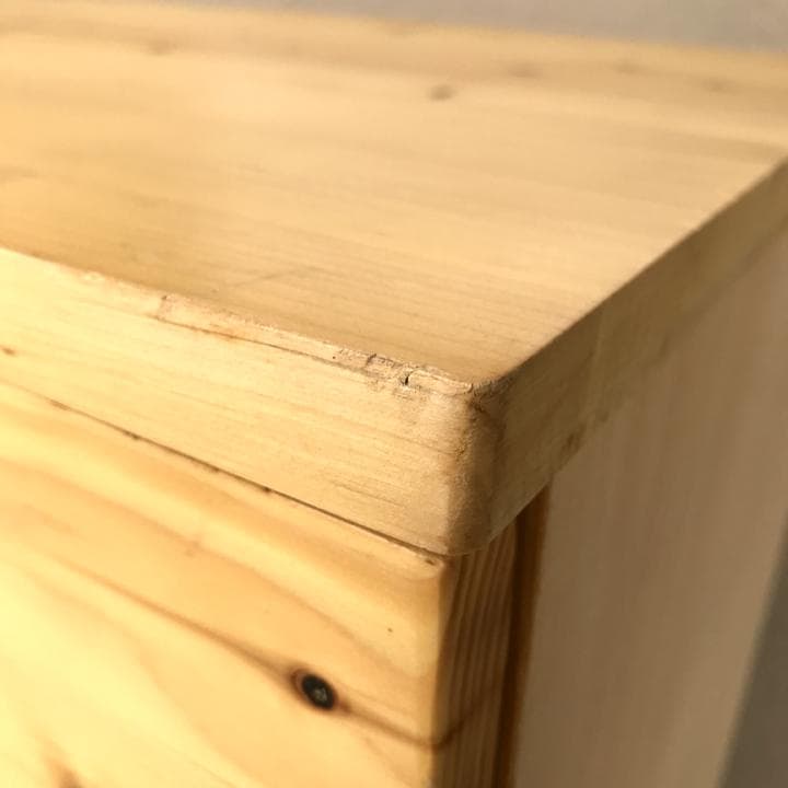 無印良品 MUJI パイン材 チェスト ４段ワイド タンス 収納 木製 家具