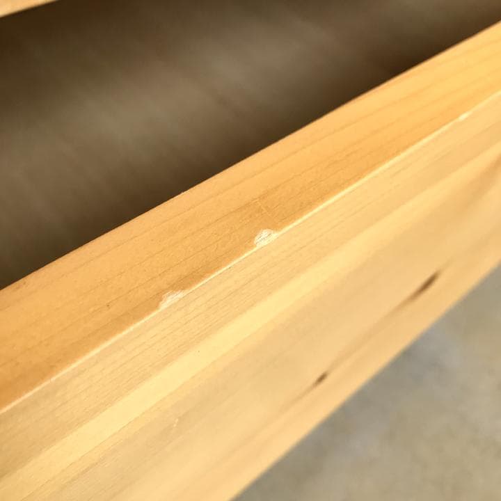 無印良品 MUJI パイン材 チェスト ４段ワイド タンス 収納 木製 家具