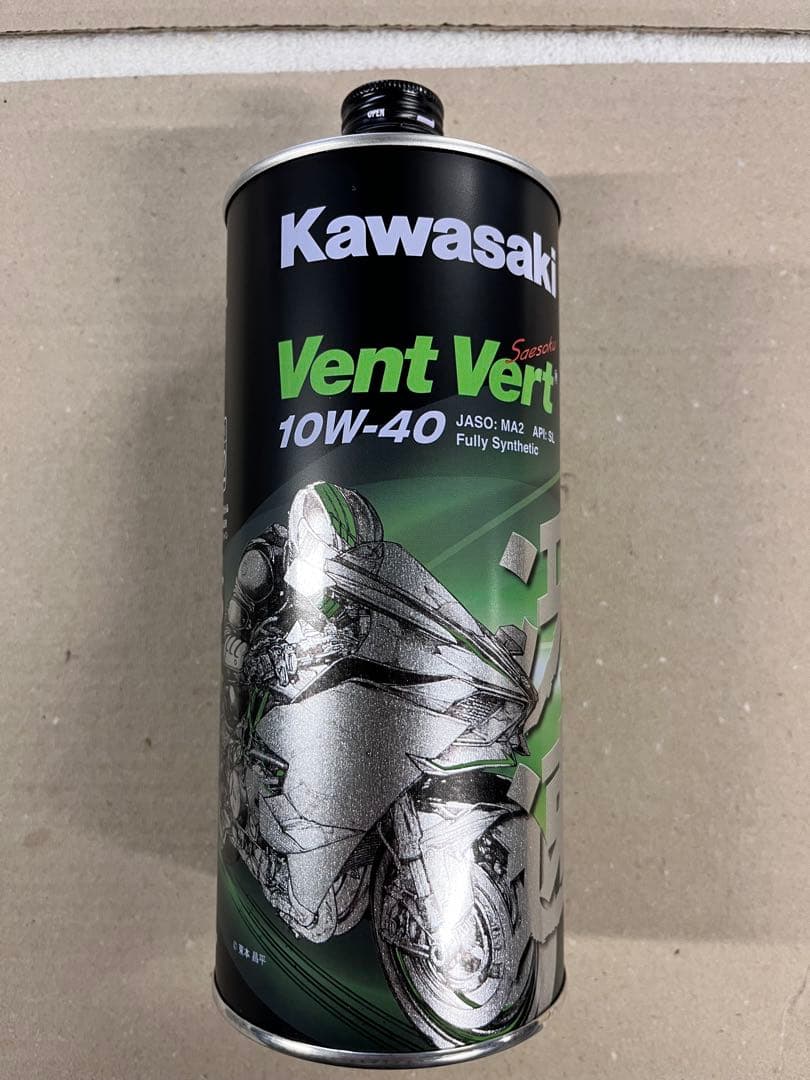 新品　Kawasaki Vent Vert 10W-40 オイル　冴速　４本