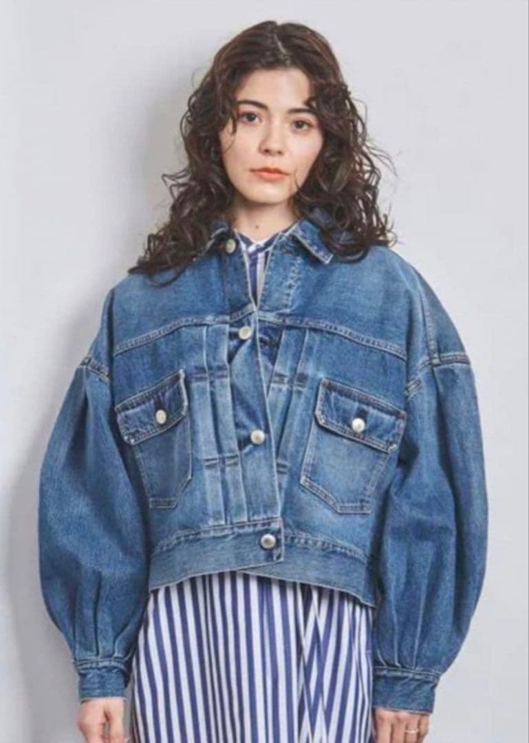 HYKE バルーンスリーブ デニムジャケット サイズ1