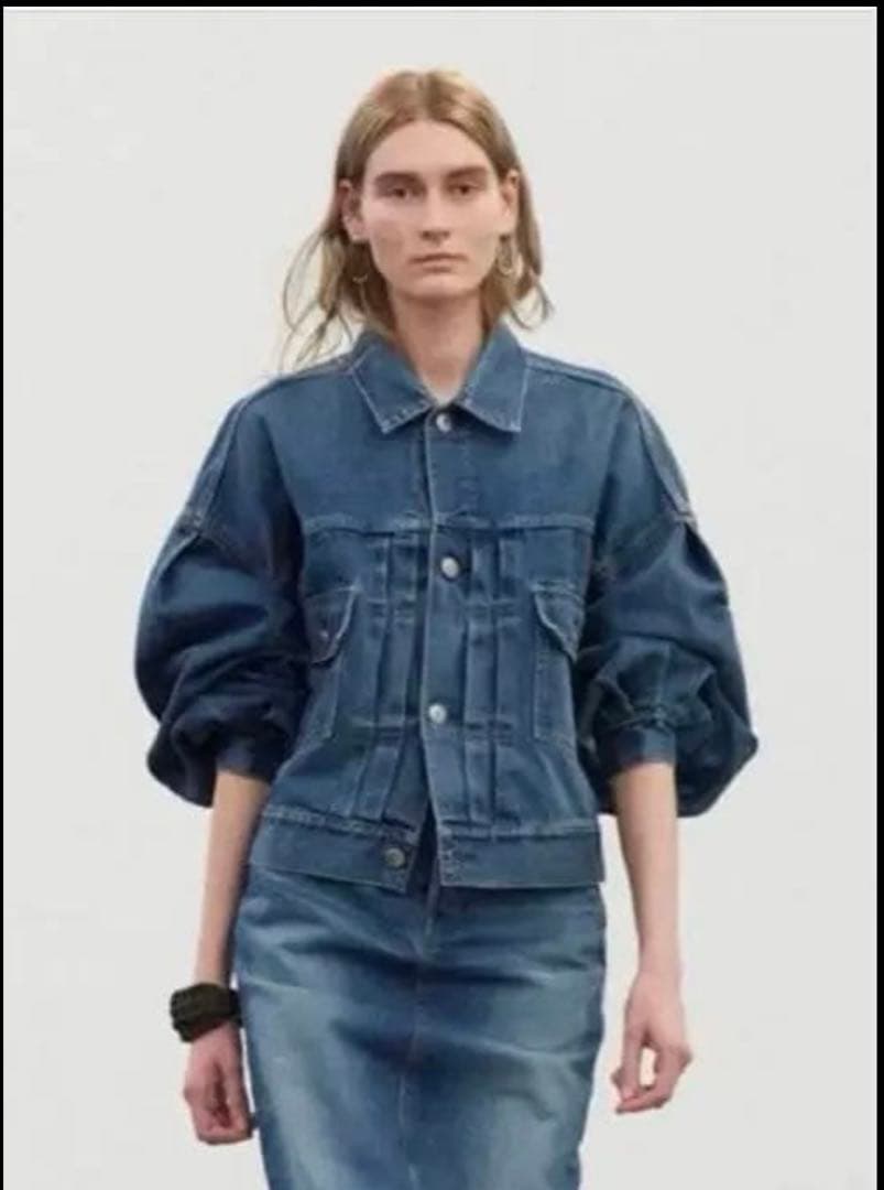 HYKE バルーンスリーブ デニムジャケット サイズ1