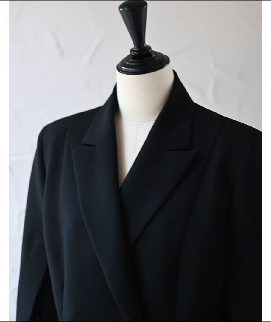 完売　スリットスリーブテーラードジャケット(BLACK)
