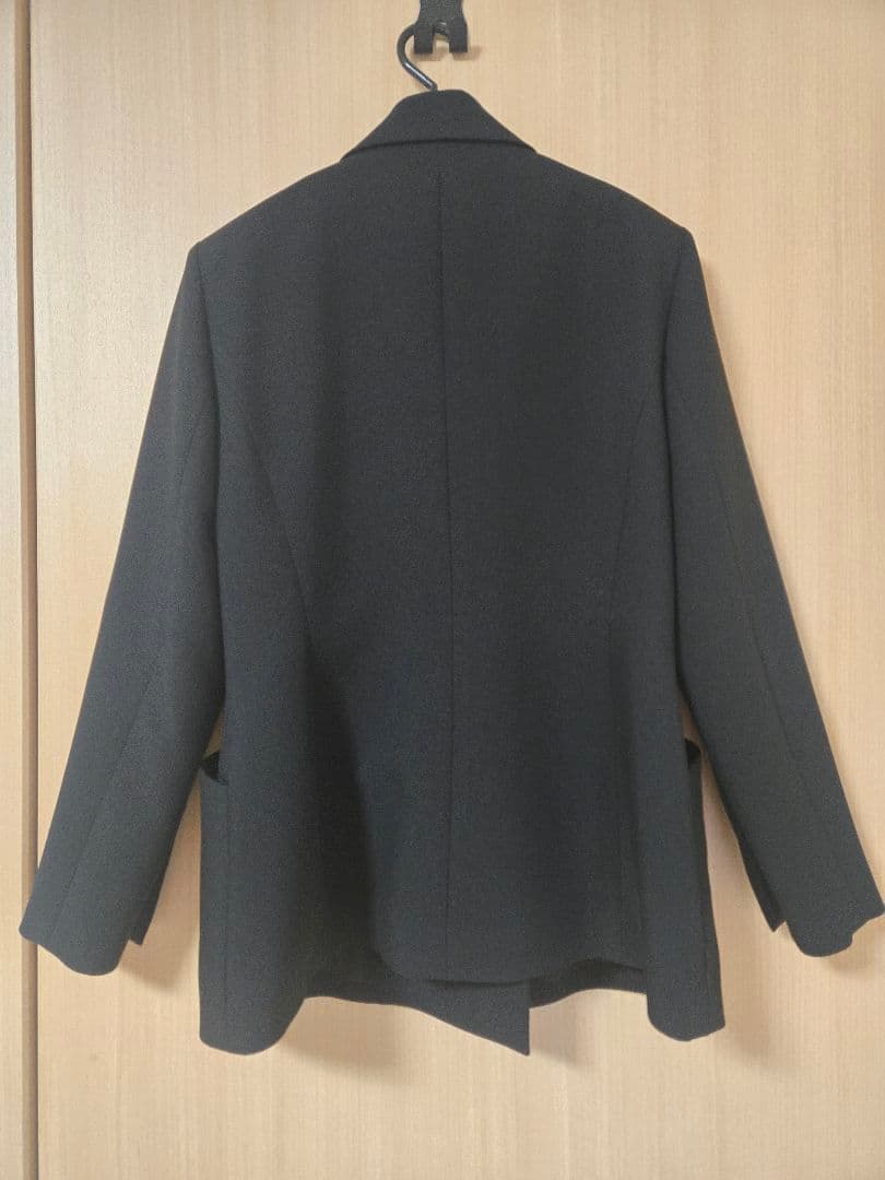 完売　スリットスリーブテーラードジャケット(BLACK)