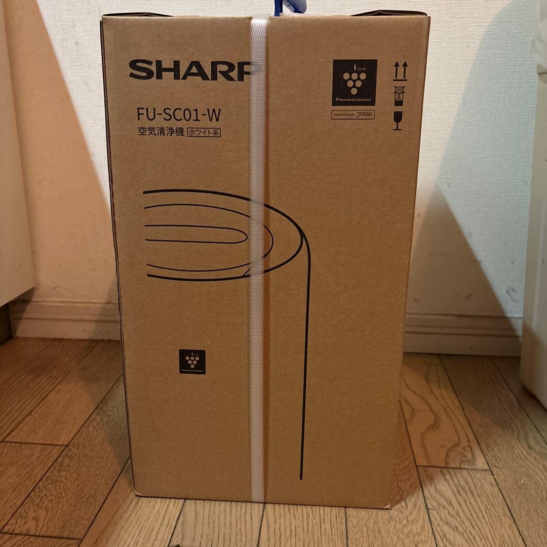 SHARP 空気清浄機 ホワイト 未開封品 FU-SC01-W