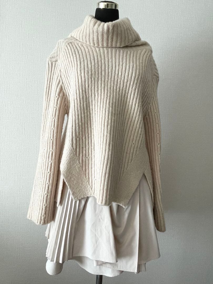 【今季最終値下げ】スナイデル　フリルコンビニットニットワンピース　石原さとみ