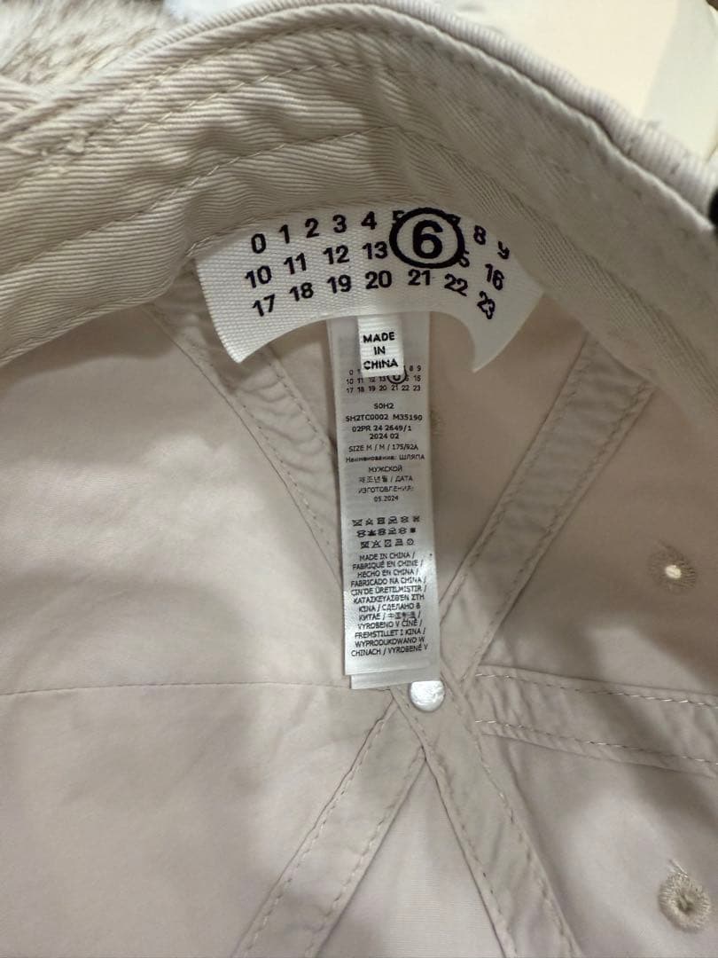 マルジェラ◾️ベースボールキャップ　ベージュ