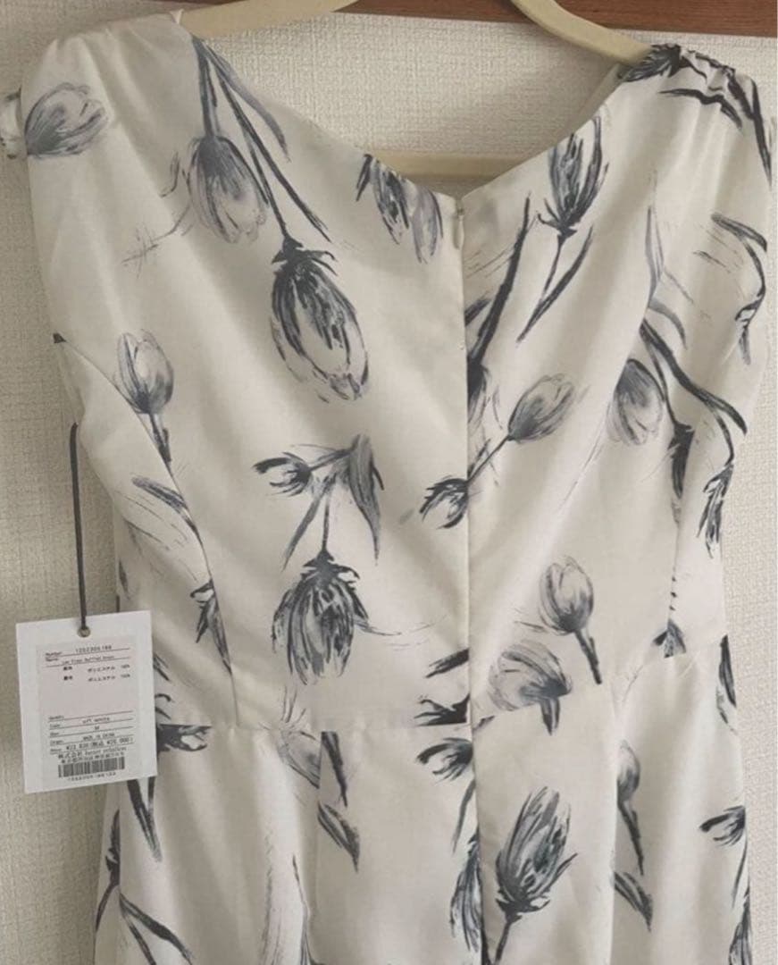 Herlipto Lea Fleur Ruffled Dress M ホワイト