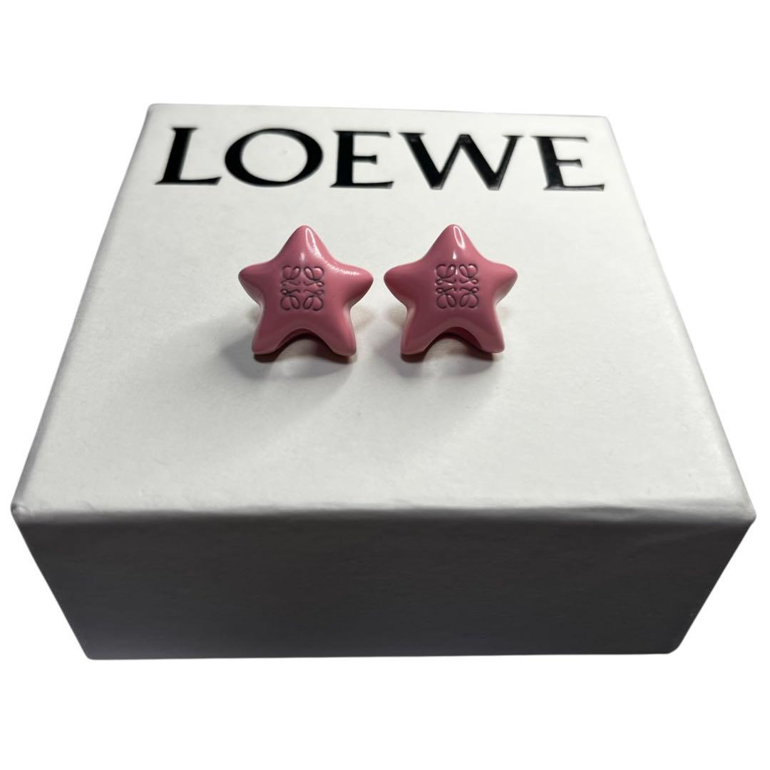 美品✨LOEWE ロエベ　チャーム　星　アナグラム　ピンク　ばら売り可