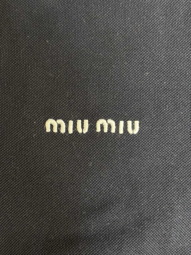 国内正規品 miumiu ミュウミュウ 半袖 ニット ポロシャツ レイヤード