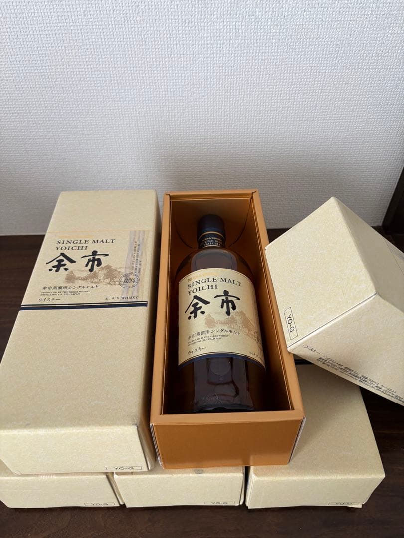 無*印様 ニッカシングルモルト　ウィスキー余市　5本　箱付き